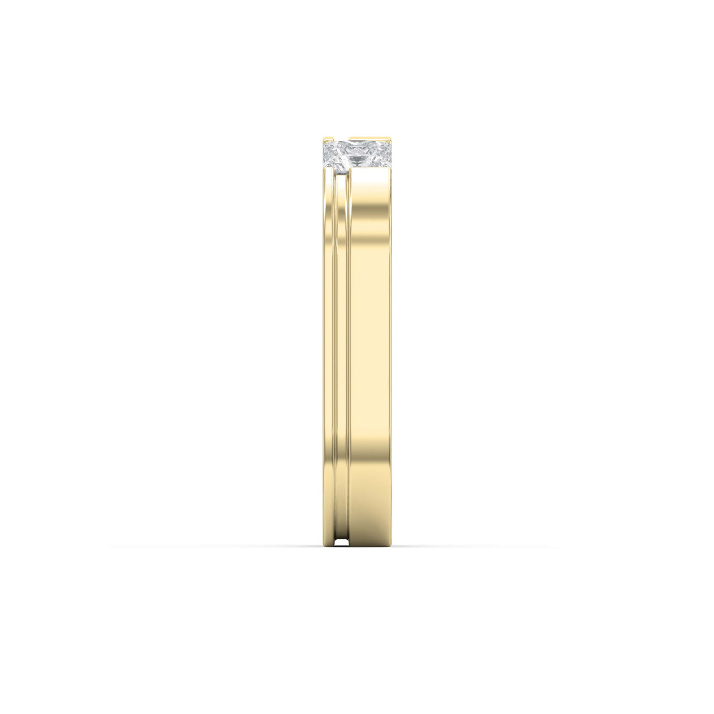 Square Ring for Men Masculine Brilliance diamond Band ( 0.40 -0.50 ct.), view 4