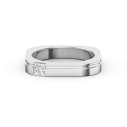 Square Ring for Men Masculine Brilliance diamond Band ( 0.40 -0.50 ct.), view 6