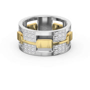 Bold Men’s Wedding Diamond Band ( 1.50 Ct. ), view 6