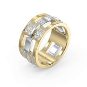 Bold Men’s Wedding Diamond Band ( 1.50 Ct. ), view 3