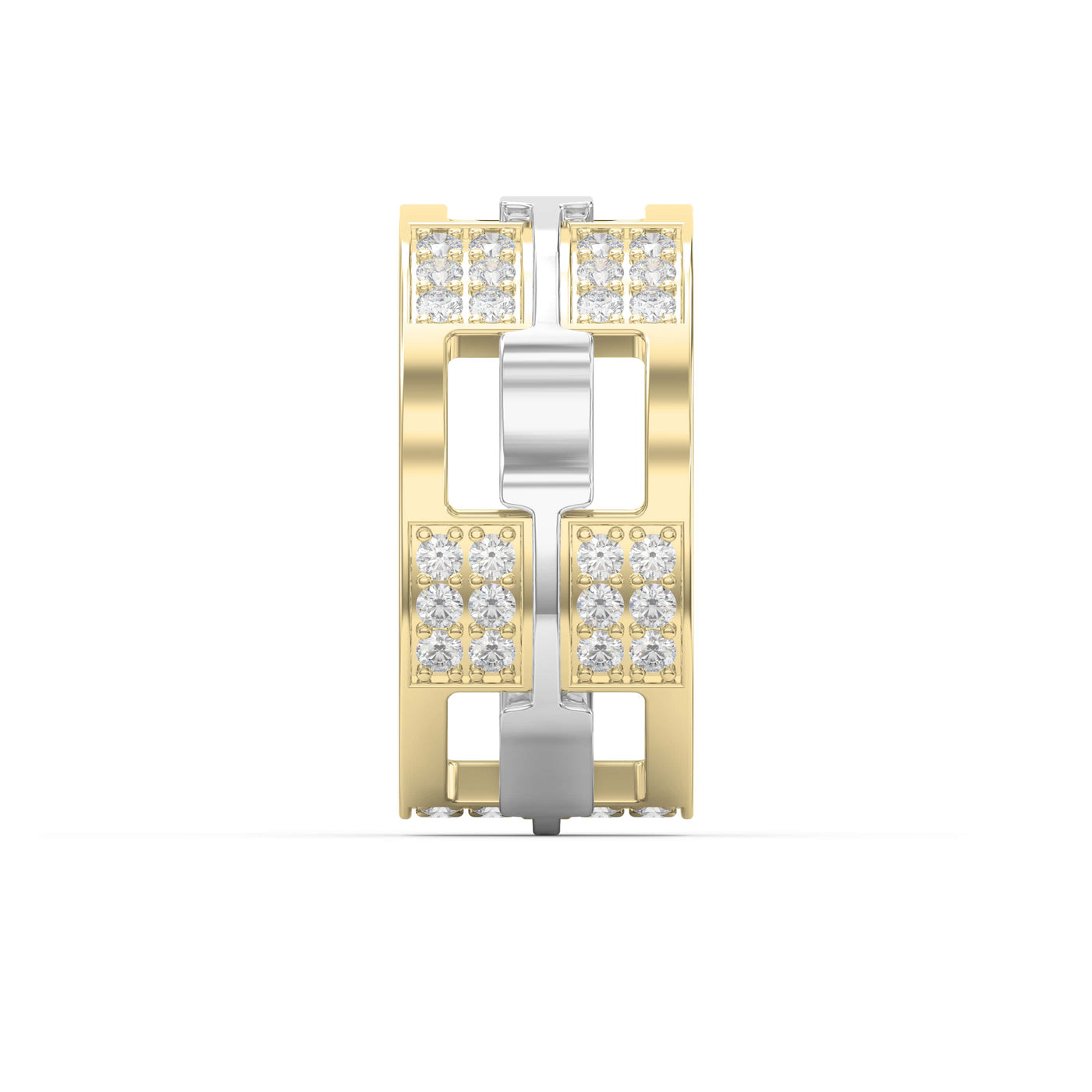 Bold Men’s Wedding Diamond Band ( 1.50 Ct. ), view 4