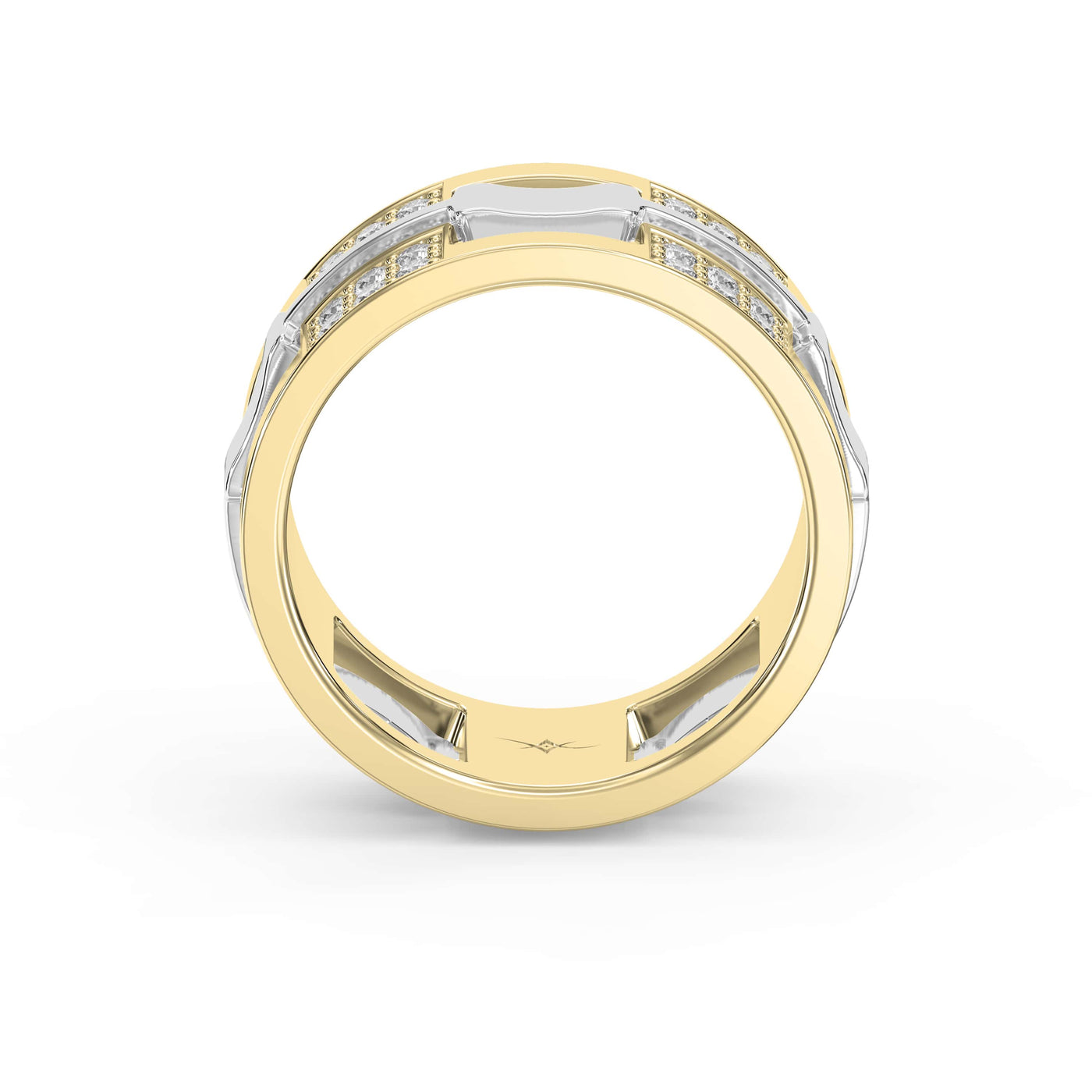 Bold Men’s Wedding Diamond Band ( 1.50 Ct. ), view 5