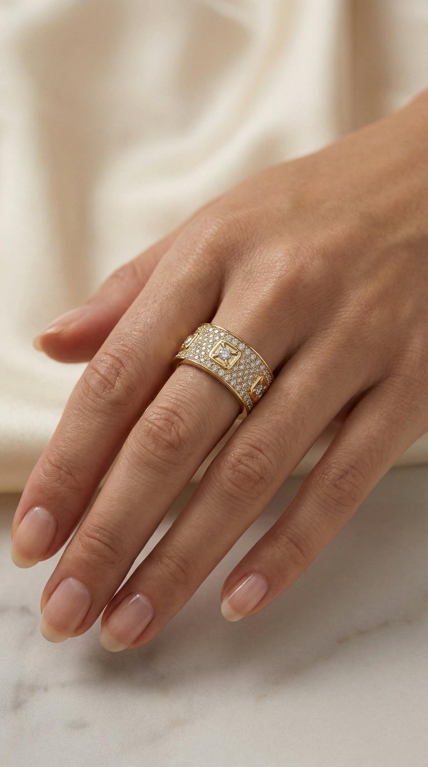 Timeless Round Brilliant Cut Diamond Band, view 2