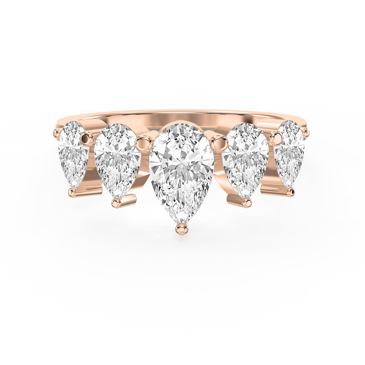 Eternal Glow Pear Cut Diamond Ring, view 7