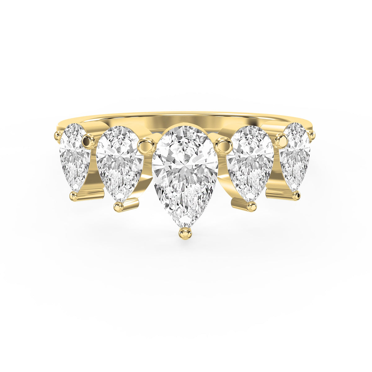 Eternal Glow Pear Cut Diamond Ring, view 1