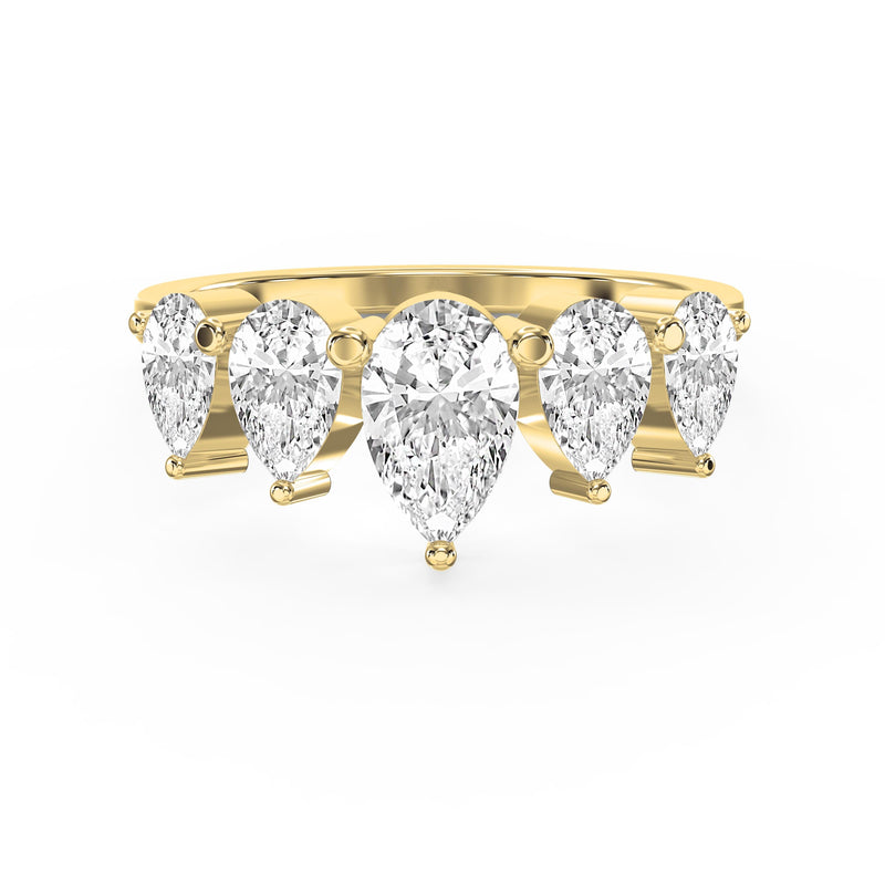 Eternal Glow Pear Cut Diamond Ring, view 1