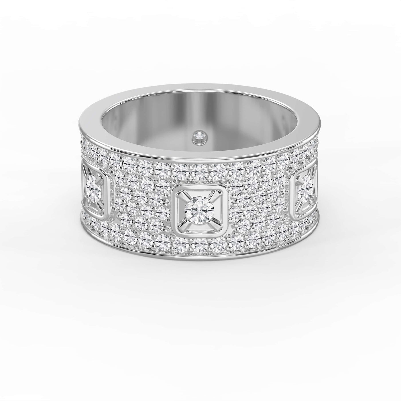 Timeless Round Brilliant Cut Diamond Band, view 6