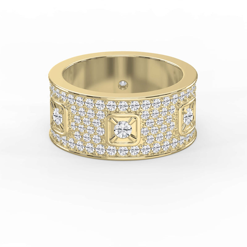 Timeless Round Brilliant Cut Diamond Band, view 1
