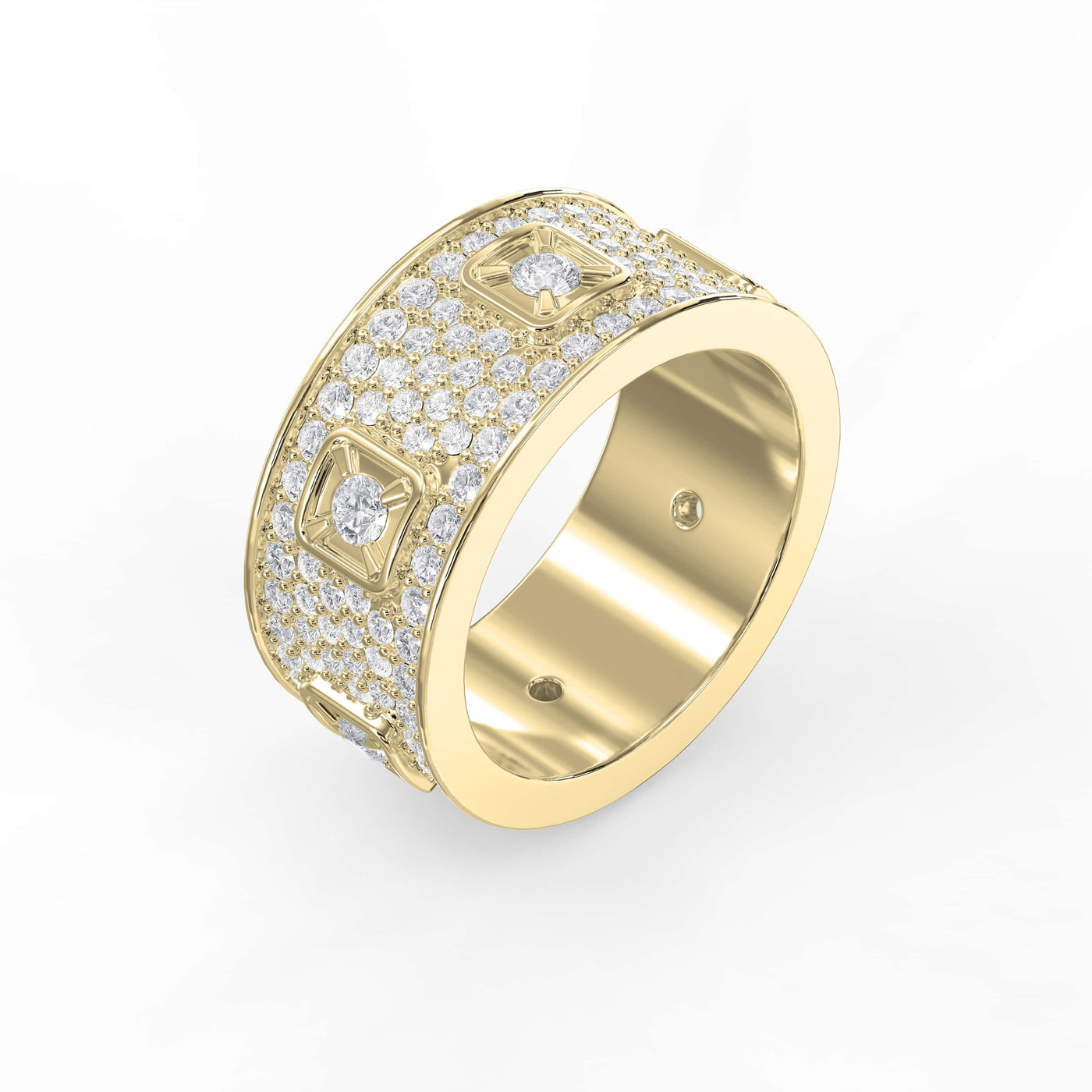 Timeless Round Brilliant Cut Diamond Band, view 3