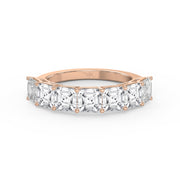 Asscher Cut Half Diamond Band, view 7