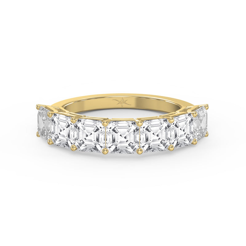 Asscher Cut Half Diamond Band, view 1