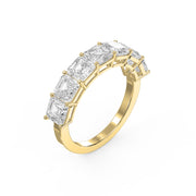 Asscher Cut Half Diamond Band, view 3