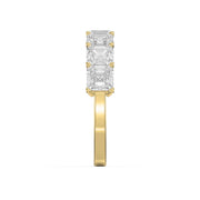 Asscher Cut Half Diamond Band, view 4