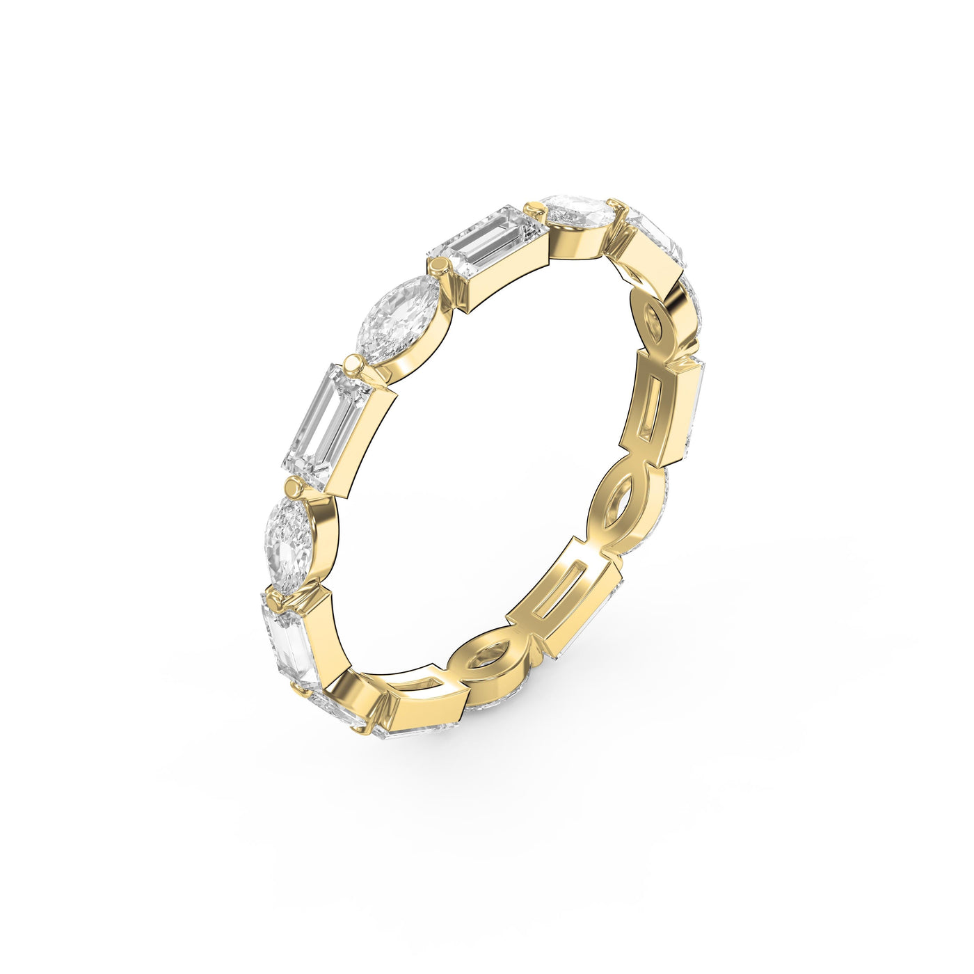 Unique Duo Diamond Anniversary Ring, view 3