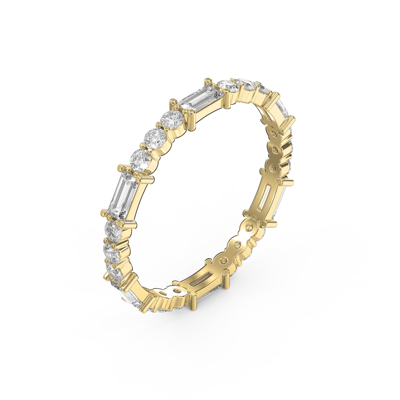 Eternal Geometry Mix Cut Diamond Ring, view 3