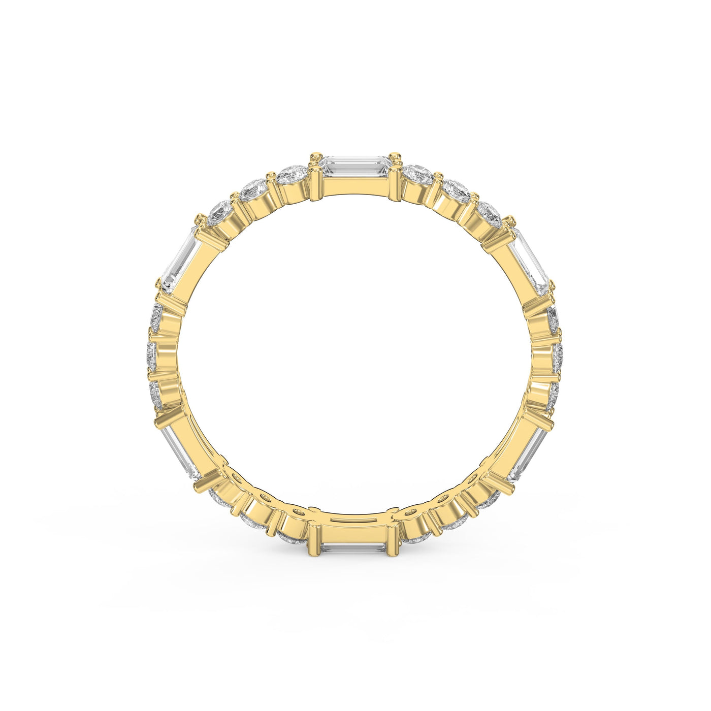 Eternal Geometry Mix Cut Diamond Ring, view 5