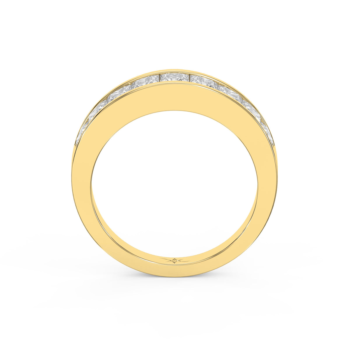 Princess Cut Channel Set Diamond Band, view 5