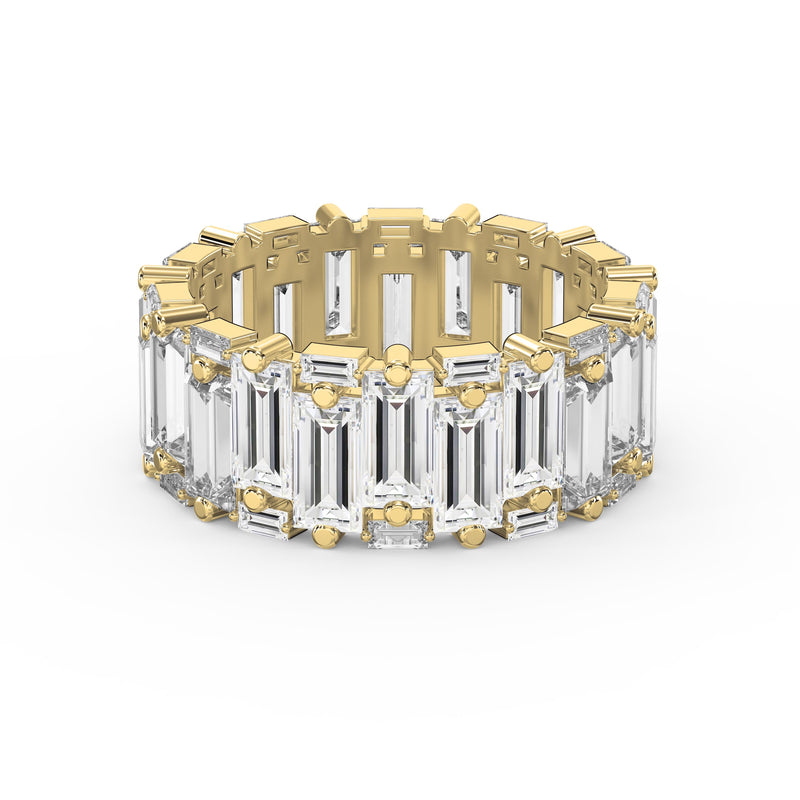 Wide Anniversary Baguette Diamond Ring, view 1