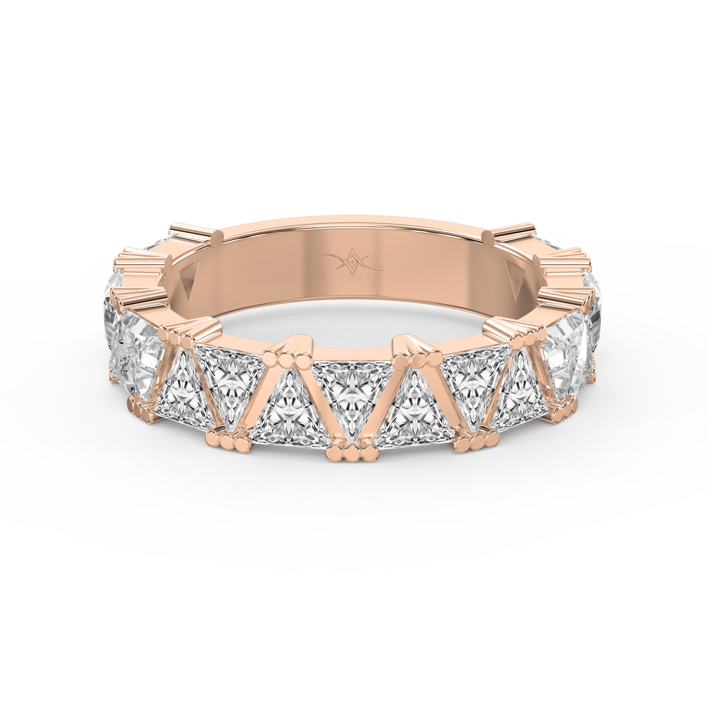 Trillion Cut Diamond In Criss Cross Setting, view 7