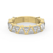 Trillion Cut Diamond In Criss Cross Setting, view 1