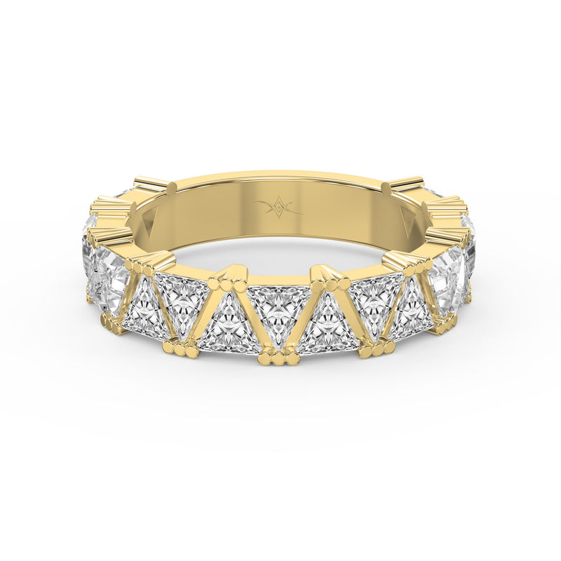 Trillion Cut Diamond In Criss Cross Setting, view 1