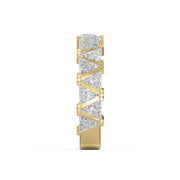 Trillion Cut Diamond In Criss Cross Setting, view 4