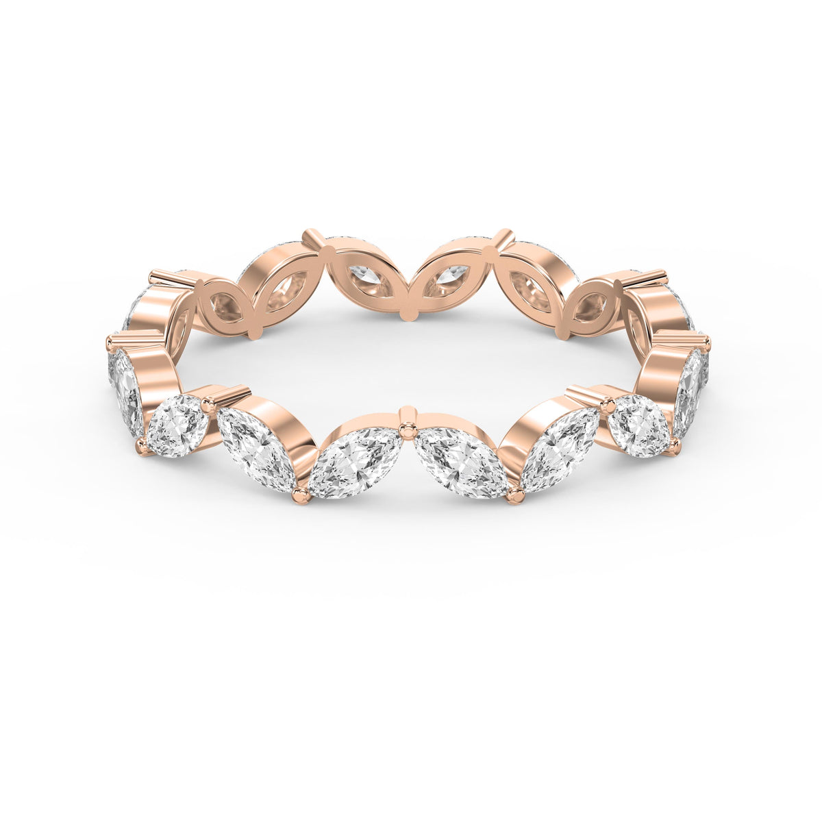 Marquise Cut Diamond Prong Setting Ring, view 7