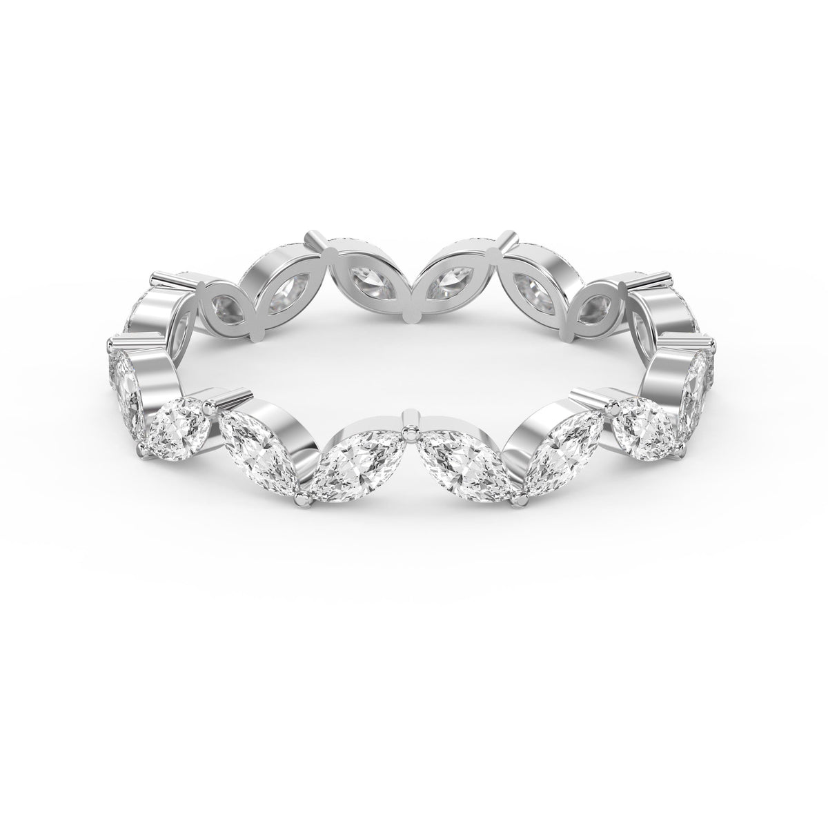 Marquise Cut Diamond Prong Setting Ring, view 6