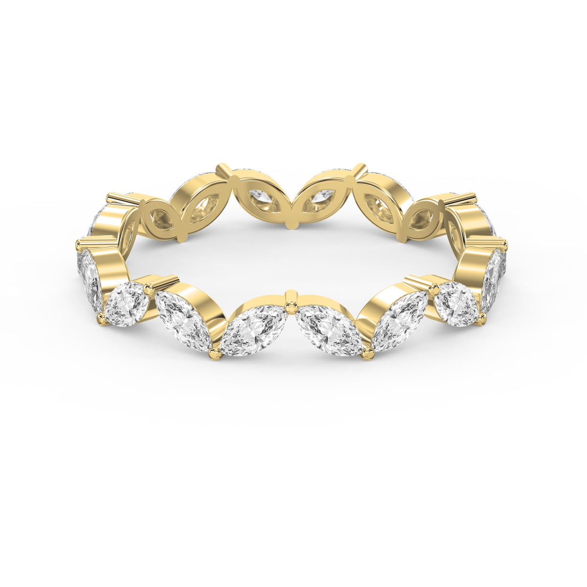 Marquise Cut Diamond Prong Setting Ring, view 1