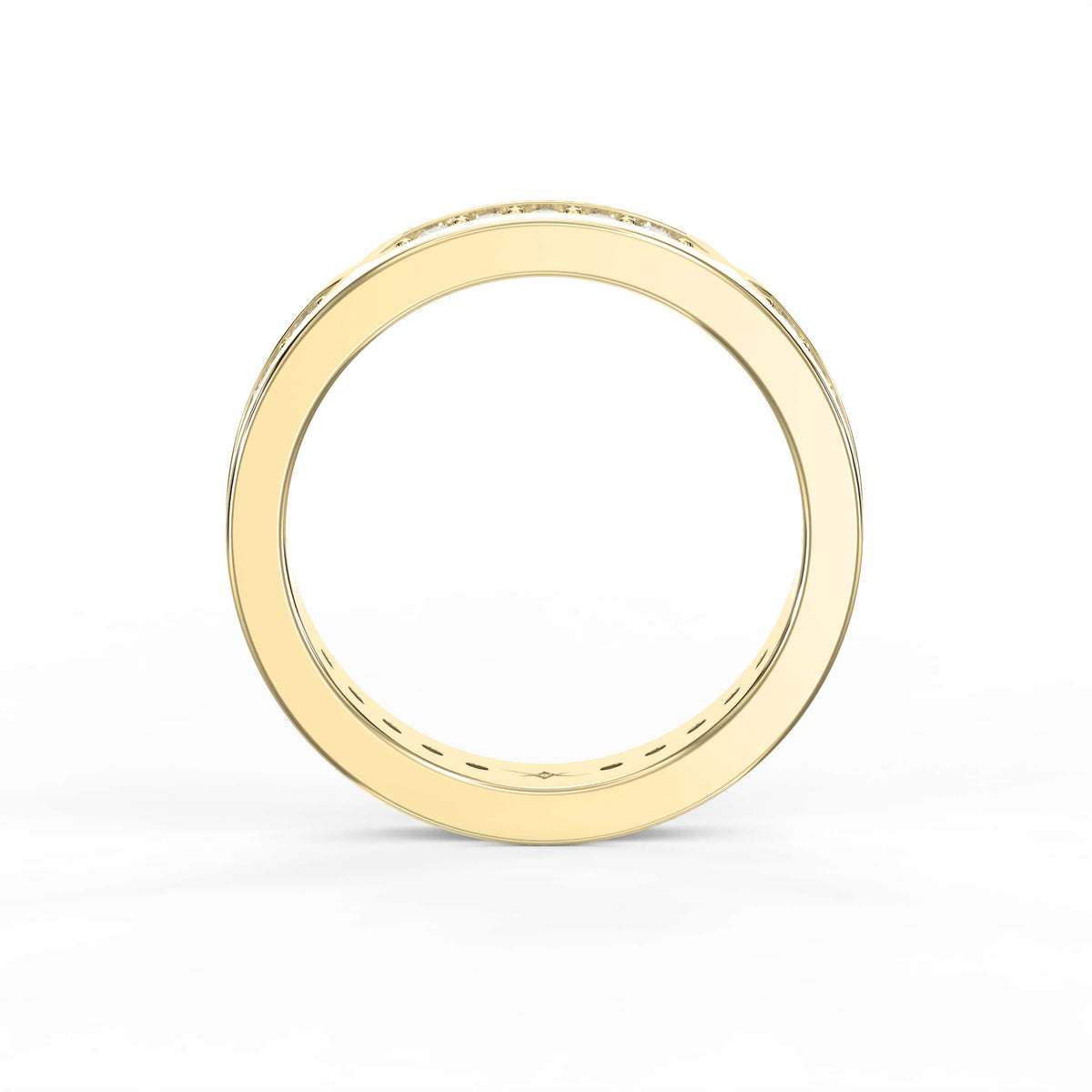 Round Diamond With White Enamel Band, view 5
