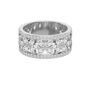 Crafted Round & Marquise cut Diamond Band, view 6