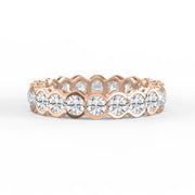 Elegant Bezel Set Round Cut Diamond Band, view 7