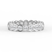 Elegant Bezel Set Round Cut Diamond Band, view 6