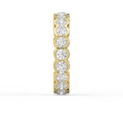 Elegant Bezel Set Round Cut Diamond Band, view 4