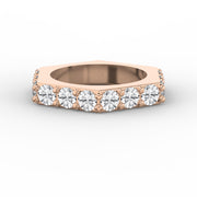Forever Edge Unique Geometric Round Diamond Band, view 7