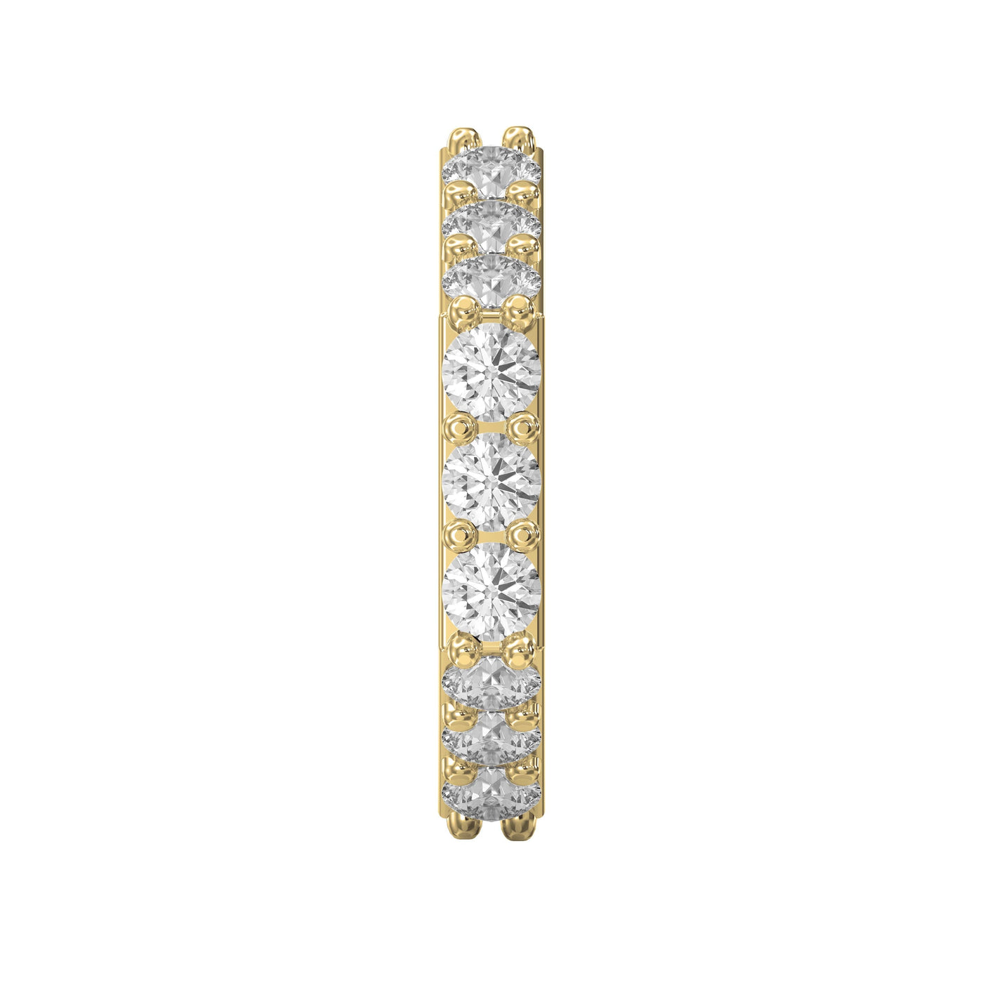 Forever Edge Unique Geometric Round Diamond Band, view 4