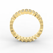 Marquise Motif Round Diamond Wedding Band, view 5