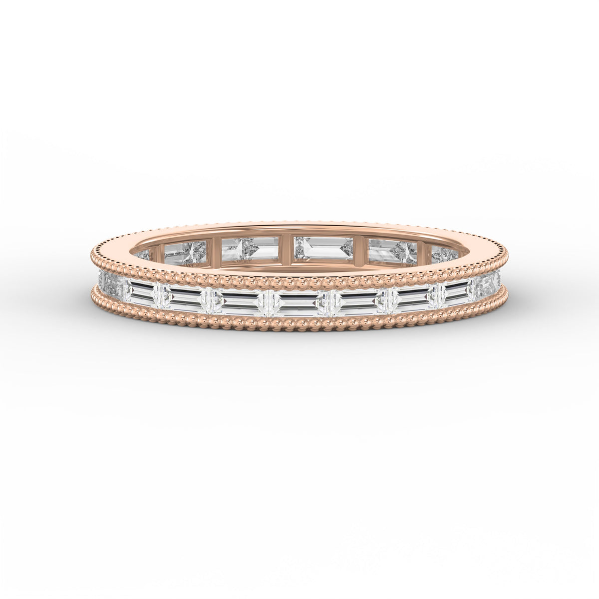 Migraine Detailing Alternating Baguette Cut Ring, view 7