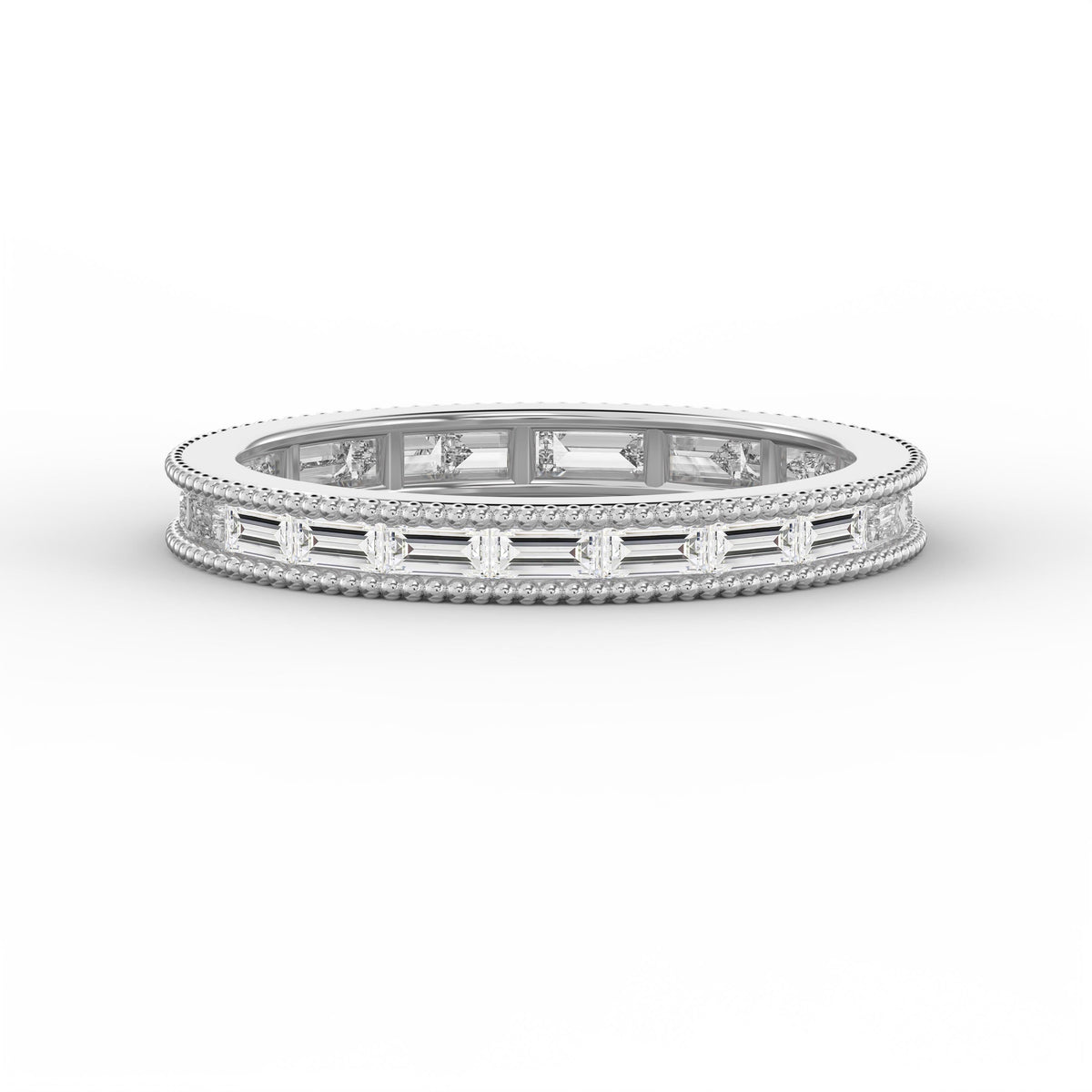 Migraine Detailing Alternating Baguette Cut Ring, view 6