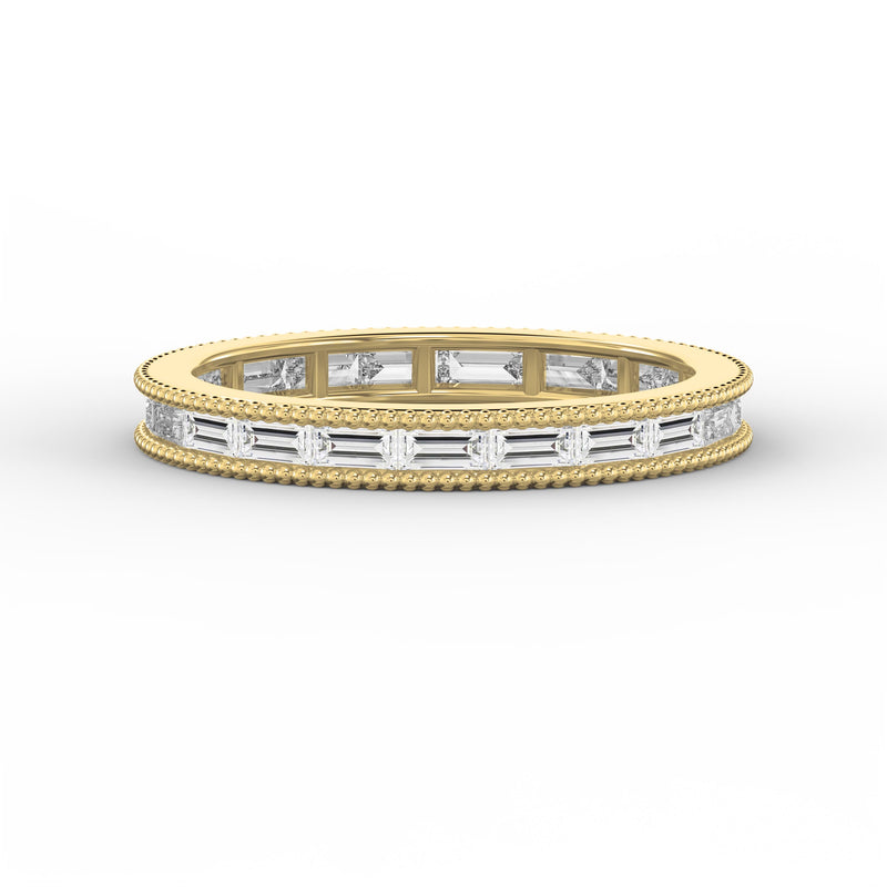 Migraine Detailing Alternating Baguette Cut Ring, view 1
