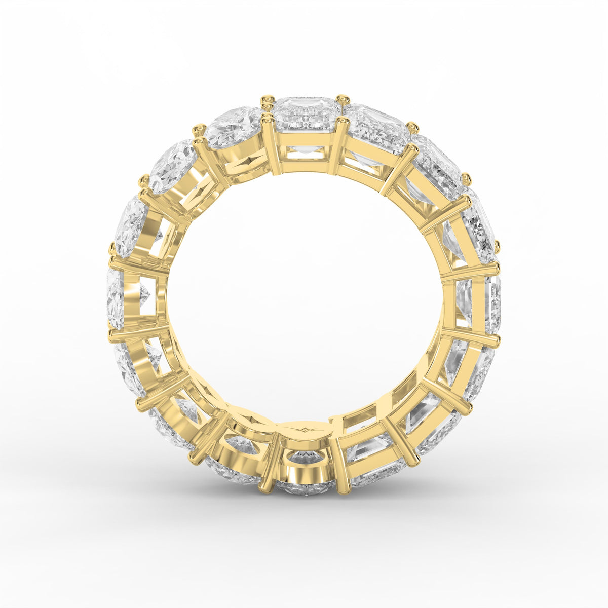 Mixed Cut Diamond Full Diamond Ring, view 5