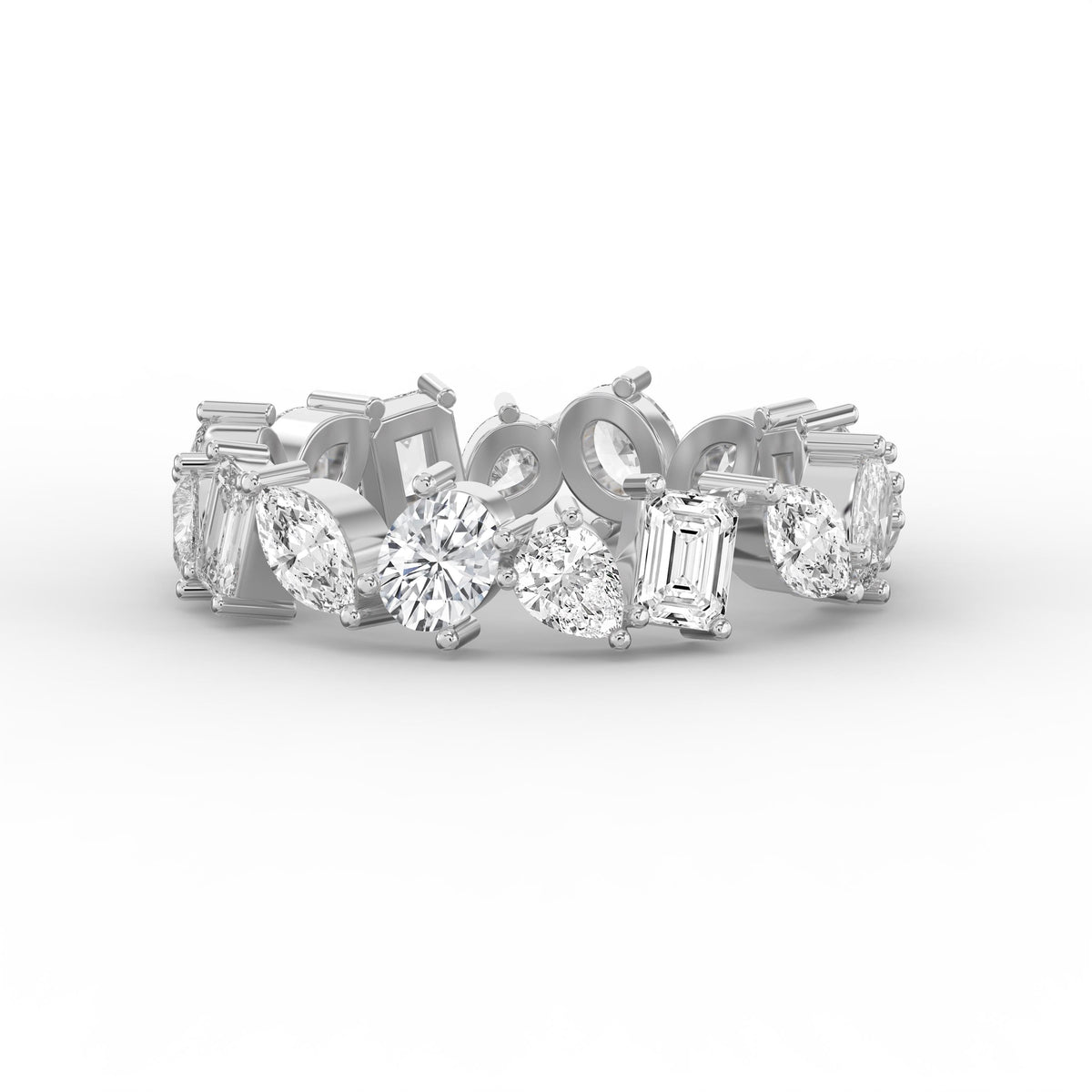 Signature Mixed Cut Diamond Ring, view 6