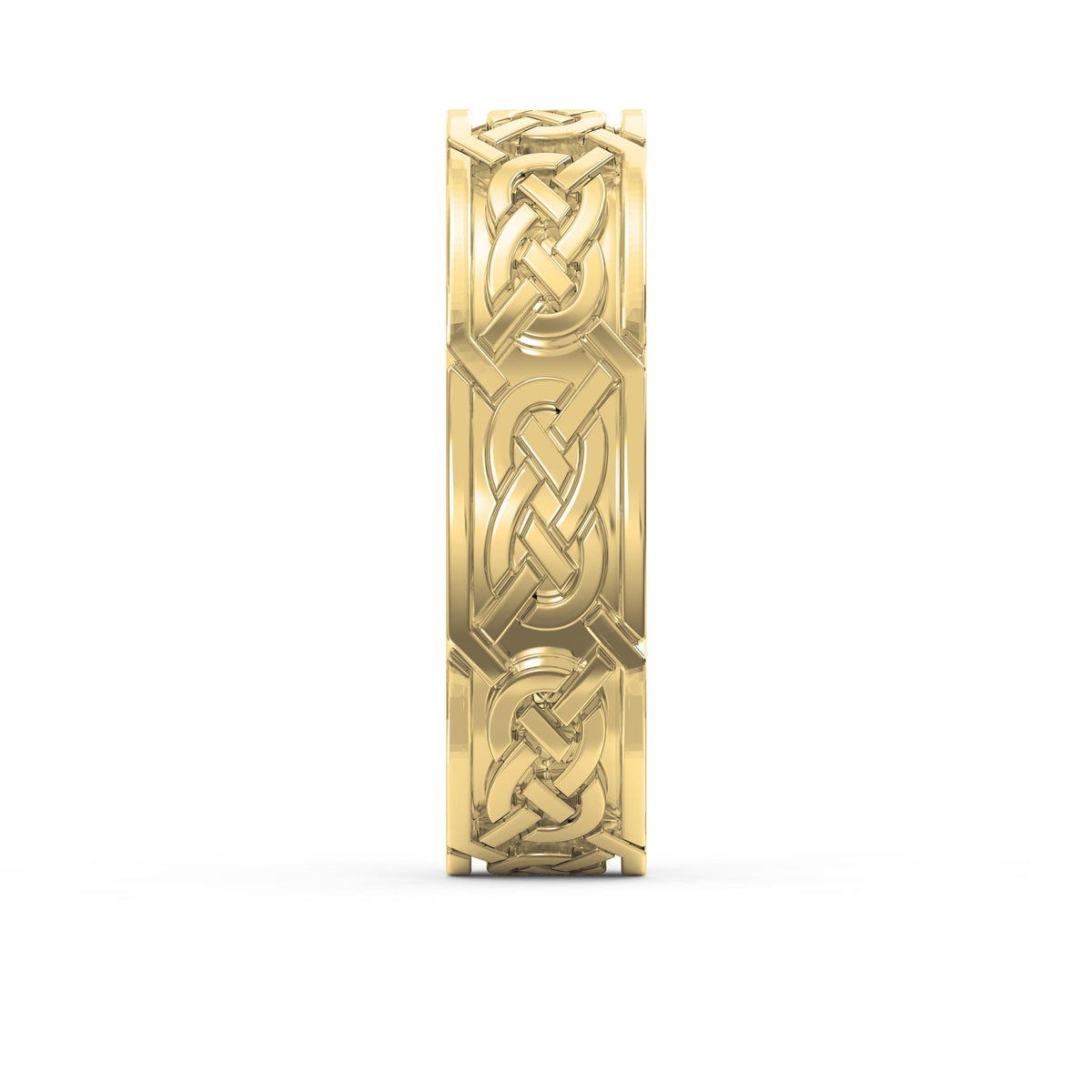 Intertwined Engraved and High Polished Metal Band, view 4