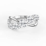 Round Brilliant Cut 9-Stone Diamond Ring, view 6