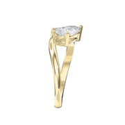 Toi et Moi Pear & Round Diamond Fashion Ring, view 4