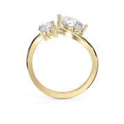 Toi et Moi Pear & Round Diamond Fashion Ring, view 5