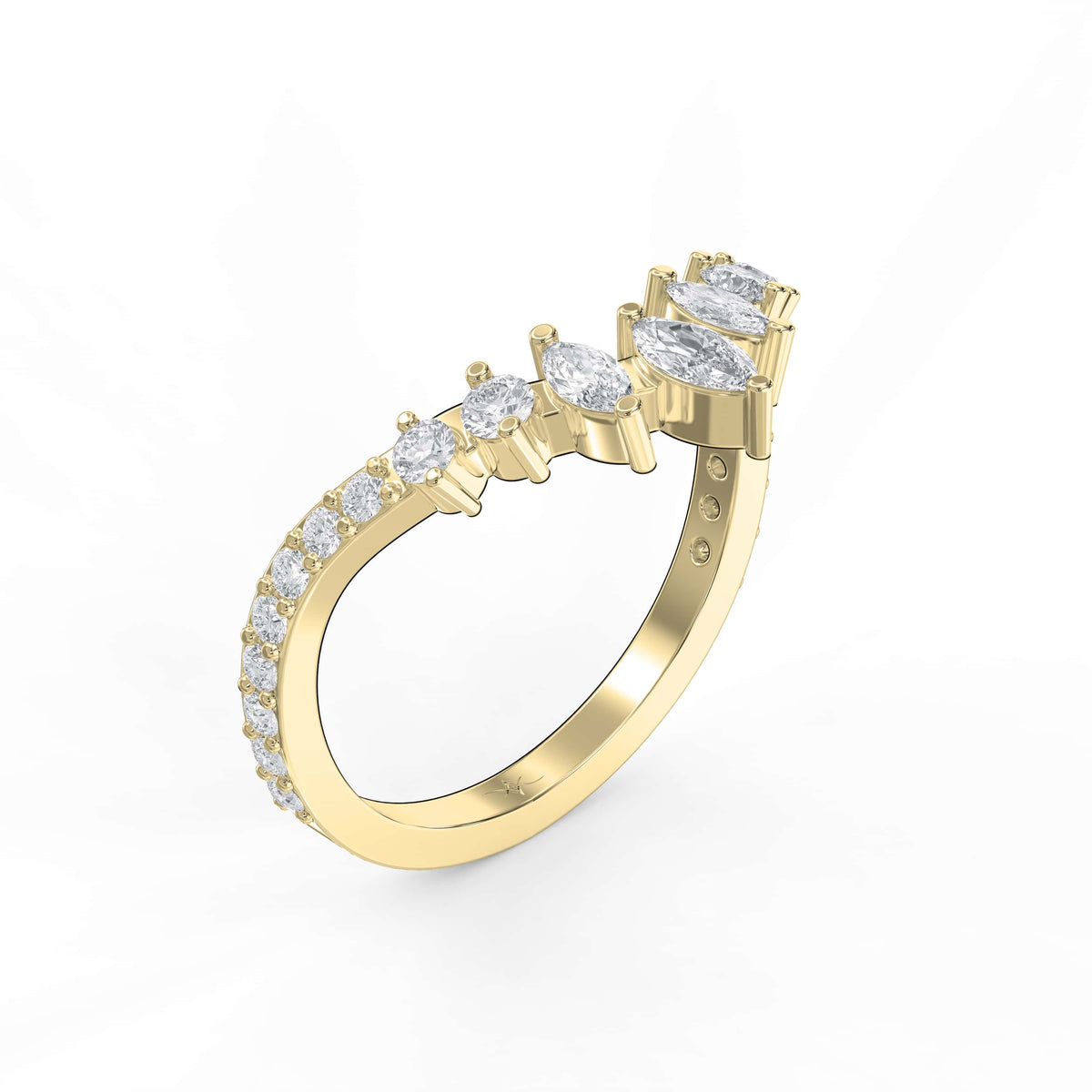 Marquise Majesty Design Matching band, view 3