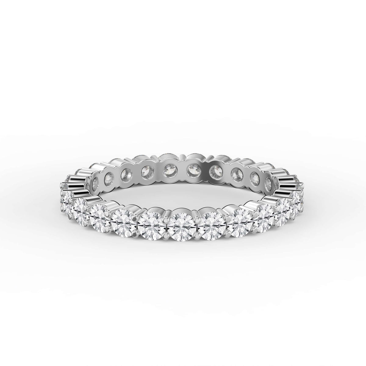 Round Brilliant Cut Diamond Matching Band, view 6