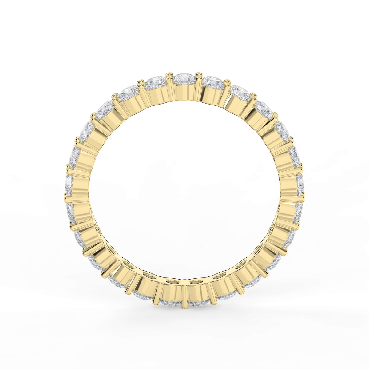 Round Brilliant Cut Diamond Matching Band, view 5
