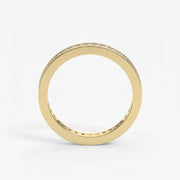 Minimalist Round Diamond Eternity Band Ring, view 5